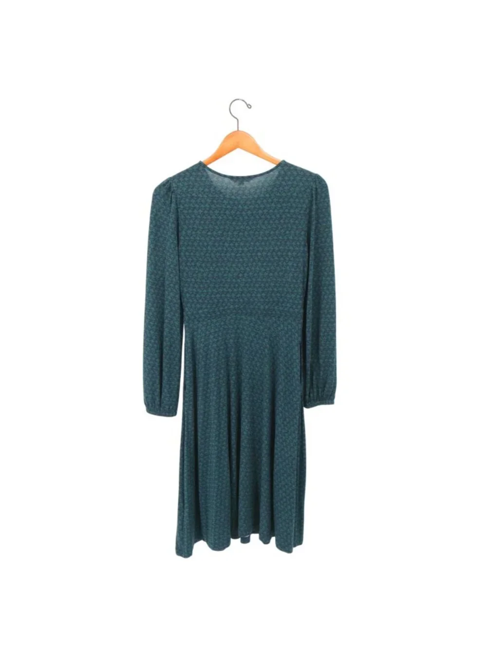 Boden Camille Jersey Knit Midi Long Sleeve Dress Blue Green 6P 6 Petite - Picture 7 of 7